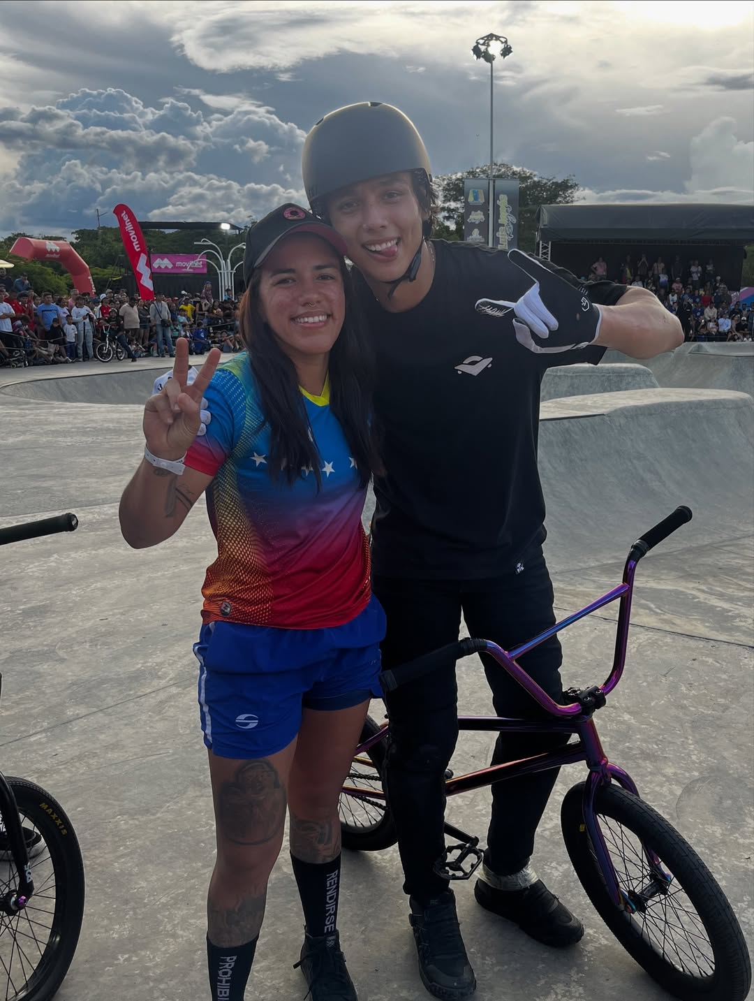 Venezuela y Brasil dominaron BMX libre 