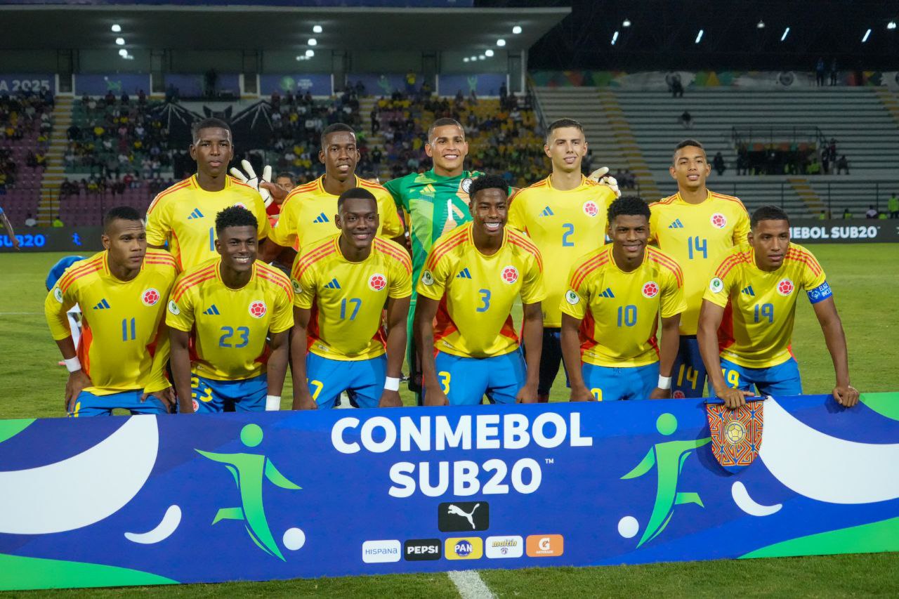 Colombia invicta en el sudamericano sub-20
