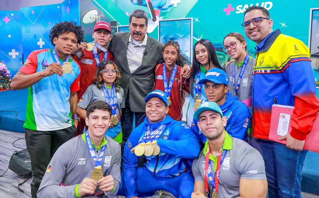 Presidente Nicolás Maduro recibió a los medallistas de Oriente 2024