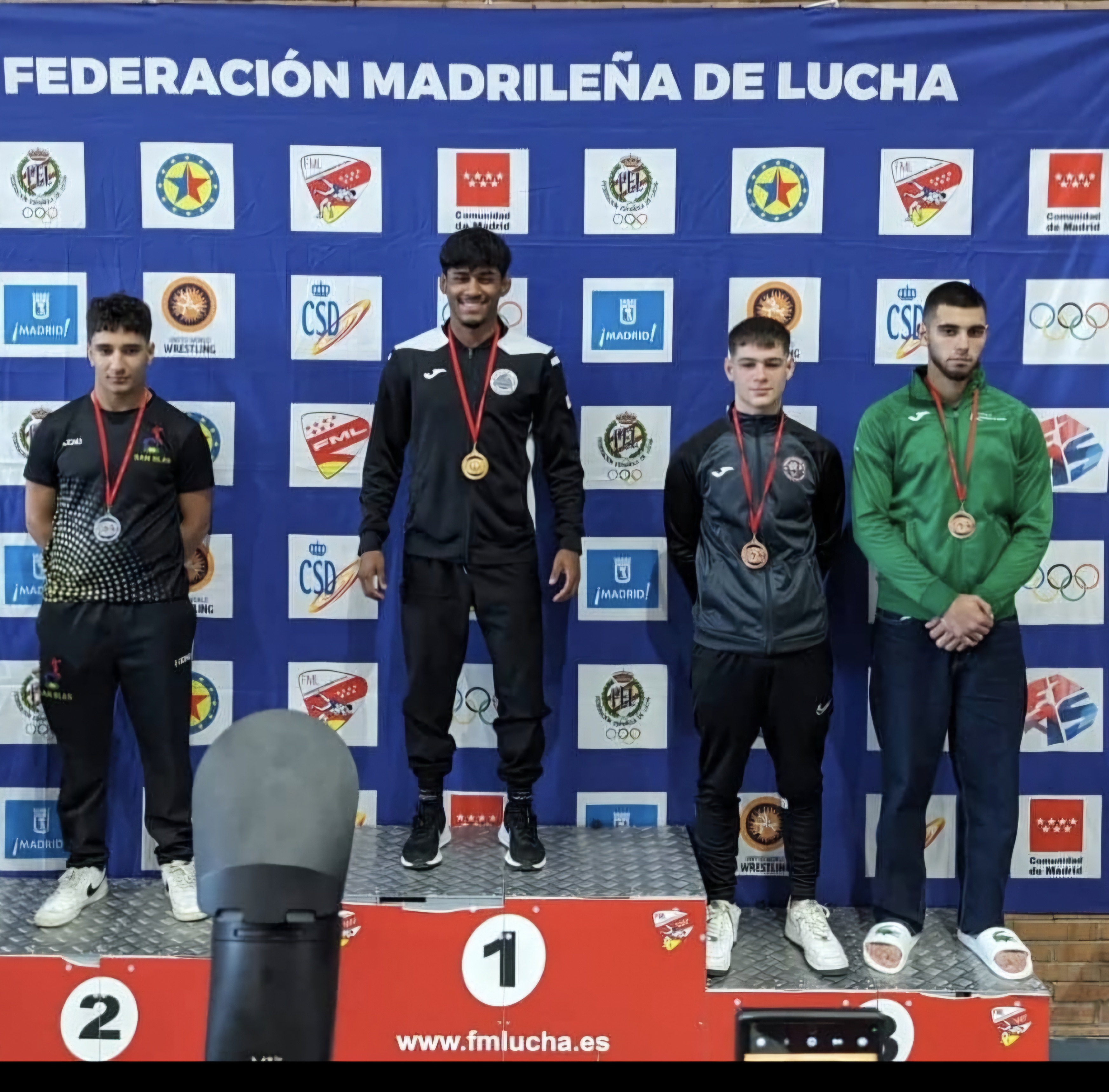 Anderson Montero campeón de Lucha en Madrid