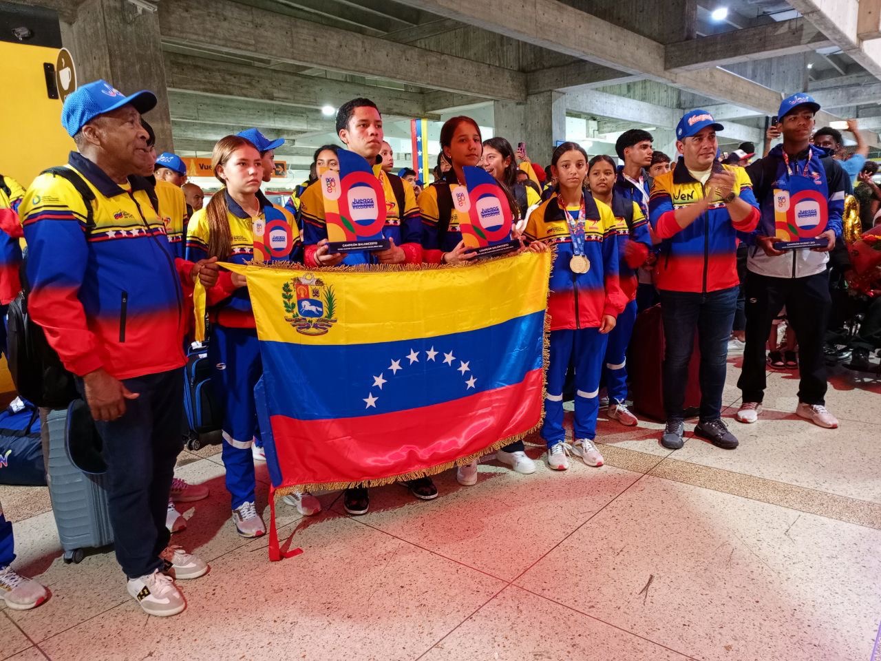 Venezuela recibe a los subcampeones escolares suramericanos 2024