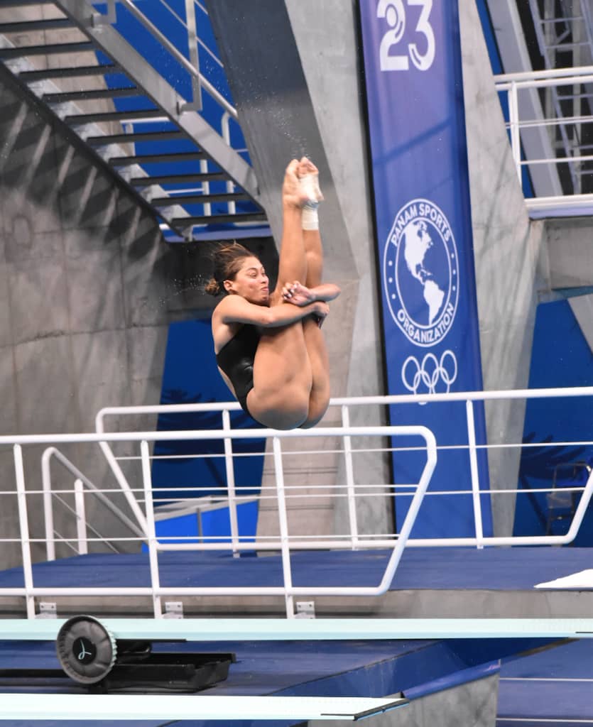 Elizabeth Pérez entre las 7 de América en el Trampolín de 3m femenino