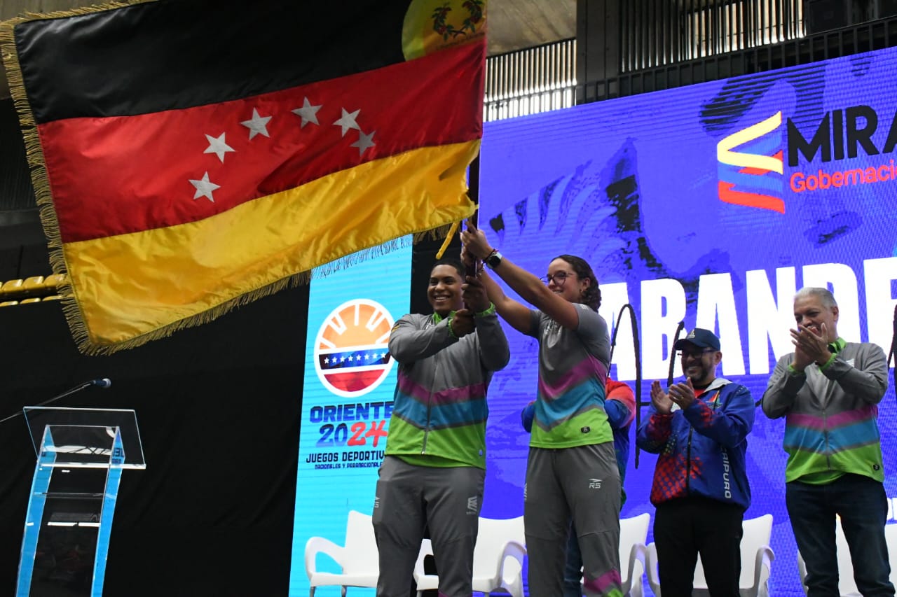 Miranda fue abanderada previo a los Juegos Nacionales
