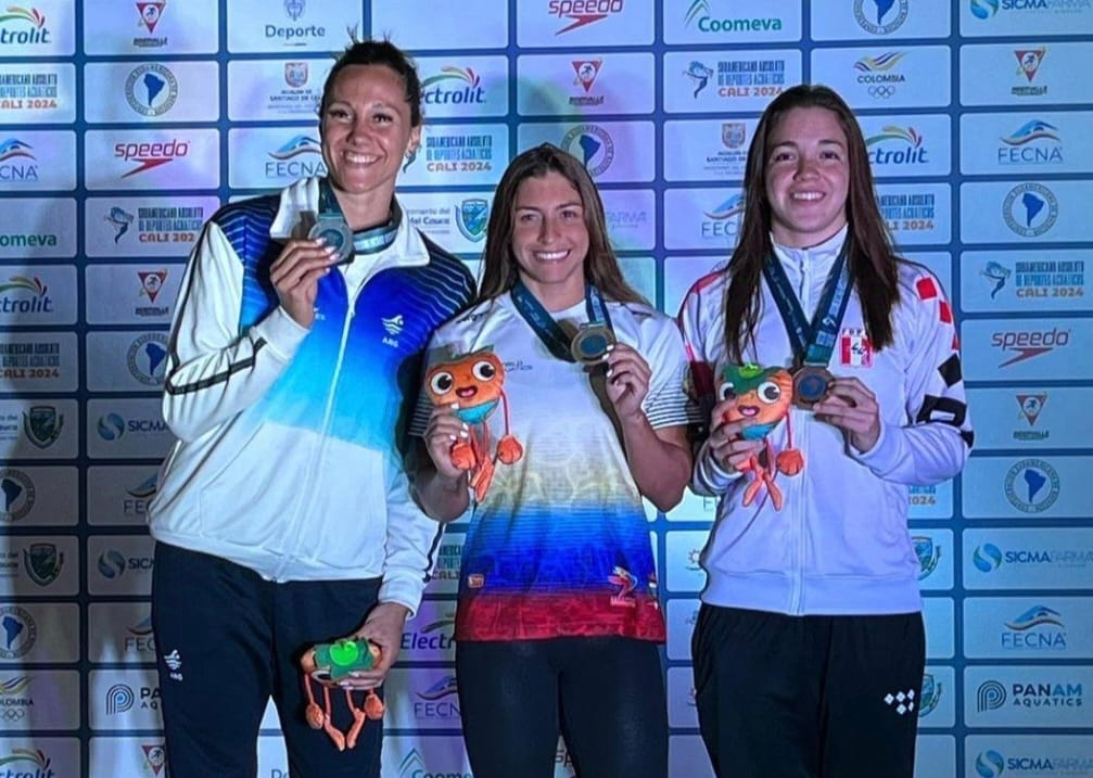 Venezuela alcanzó la tercera posición en el suramericano de natación