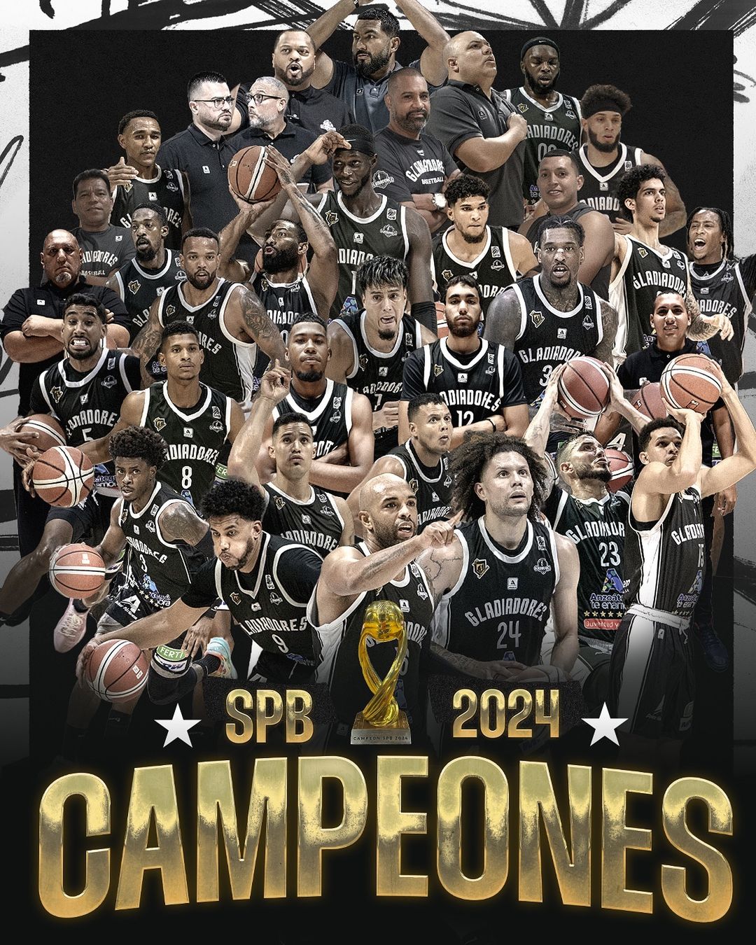 Gladiadores Bicampeón de la Superliga de Baloncesto 2024