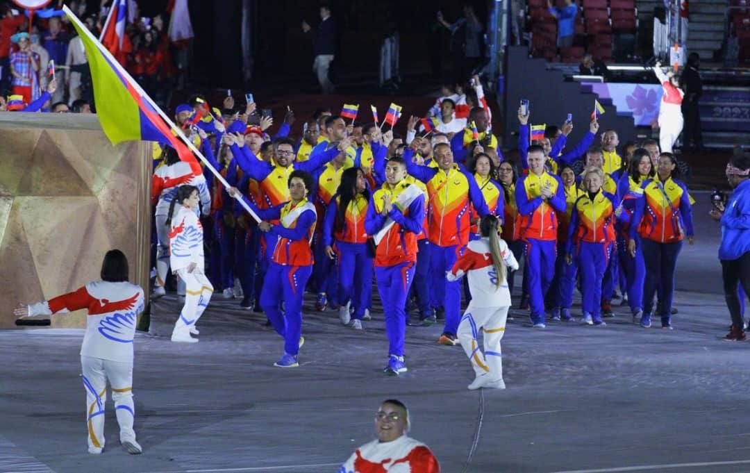 Venezuela dijo presente en la inauguración de los XIX Juegos Panamericanos Santiago 2023