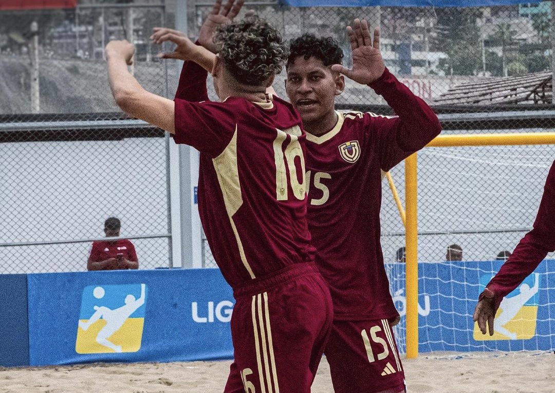 Venezuela hizo su debut en la liga evolución de fútbol playa 2024