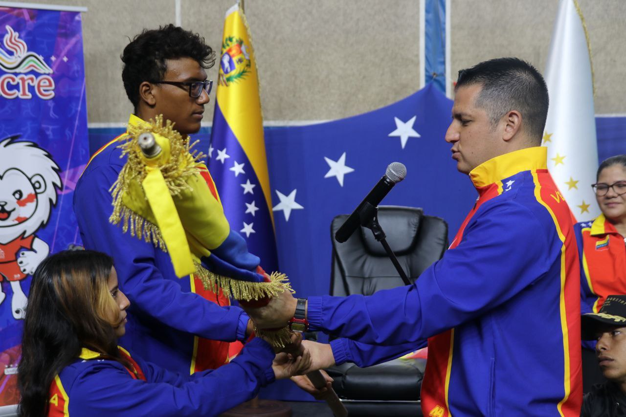 Abanderamiento de la delegación venezolana rumbo a los Juegos Bolivarianos de la Juventud