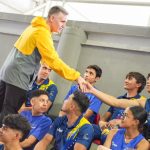 Ministro Cardillo supervisó al voleiplaya y escalada