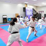 Karate juvenil preparado para el combate