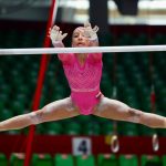 Mia Garcés reinó en la gimnasia artística