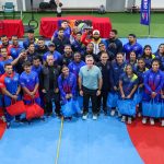 Lucha olímpica equipada para campeonar